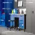 Jan Nowak Frank Werkbank 6 Schubladen, MDF-Platte, anthrazit-blau, 170x85x60cm