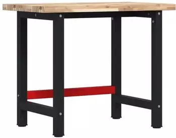 vidaXL Werkbank Akazienholz massiv 100x60x83cm (3309668)
