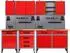 Ondis Werkstatt-Set Bastler 240cm höhenverstellbar, rot/grau (72137641-0)
