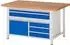 Rau Werkbank 8922A2 höhenverstellbar 1500x900x840-1040mm, 5 Schubladen, 1 Tür (03-8922A2-159B4H.11)