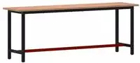 vidaXL Werkbank 220x55x81,5 cm Massivholz Buche und Metall