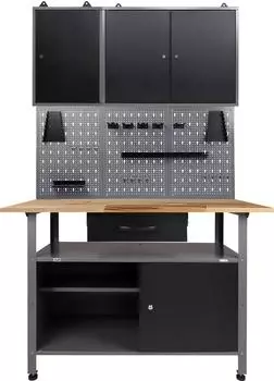 Ondis Werkstatt-Set Klaus 120cm, Metall, anthrazit/schwarz/grau (61419636-0)