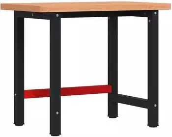 vidaXL Werkbank 100x60x83cm Massivholz Buche (3309663)