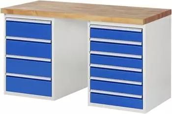 Rau Werkbank 7821A3, 1500x700x840mm, 10 Schubladen (03-7821A3-157B4S.11)