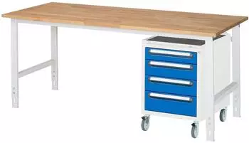 Rau Tom Arbeitstisch h&ouml;henverstellbar, 2000x800mm, 25mm Platte (06-625B80-20-KM10.11)