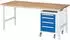 Rau Tom Arbeitstisch höhenverstellbar, 2000x800mm, 25mm Platte (06-625B80-20-KM10.11)