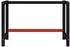 vidaXL Werkbankgestell Metall 120x57x79cm schwarz/rot (147928)