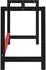 vidaXL Werkbankgestell Metall 120x57x79cm schwarz/rot (147928)