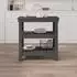 vidaXL Werkbank 78,5x50x80cm Massivholz Kiefer, grau (823641)
