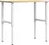 vidaXL Werkbank 100x60x(71,5-98) cm Massivholz Eiche