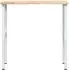 vidaXL Werkbank 100x60x(71,5-98) cm Massivholz Eiche