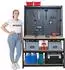 Proregal Giant Beast Werkbank mit Lochwand 180x120x60cm, 175kg, schwarz (PR_MRD28-02)