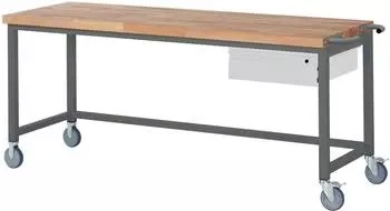 STIER Fahrbare Werkbank Premium mit 1 Schublade, 2000x700x880mm (906054)