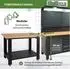 Trutzholm Profiline XL Werkbank 120x65x93cm Holzarbeitsplatte 600kg (30596)