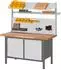 STIER Premium Werkbank höhenverstellbar mit Aufbau, 3 Schubladen, 1 Flügeltür, 1500x700x840-1040mm (906120)