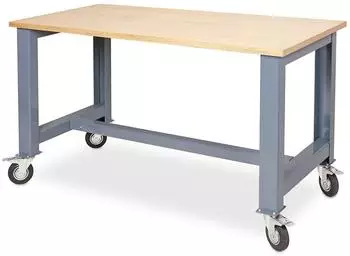 BRB Mobile Werkbank 1500x700x830mm, 2 Bock-/2 Lenkrollen mit Feststellbremsen (77607)