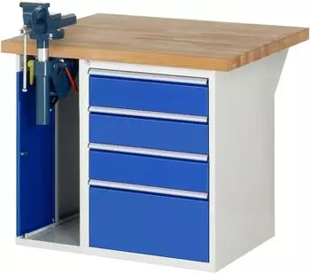 Rau Werkbank 7510A2 1000x900x890mm, 4x Schublade-TA, 1x SSKL (03-7510A2-109B4M.11)
