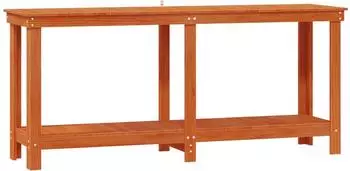 vidaXL Werkbank wachsbraun, Kiefernholz massiv, 180x50x80cm (869967)