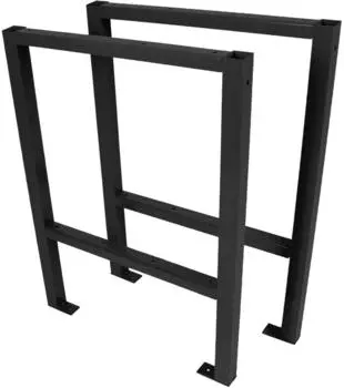 Trutzholm Werktisch-Untergestell Stahlgestell, 200kg, schwarz (Paar)