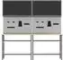 vidaXL Werkbank-Set 8-teilig, schwarz/grau, pulverbeschichteter Stahl (3321500)