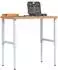 vidaXL Werkbank 100x60x(73-99,5) cm, Buchenholz, rechteckig