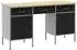 vidaXL Werkstatteinrichtung-Set 3-tlg. schwarz Holz und Stahl (3321374)