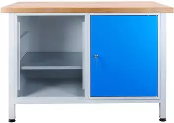 ADB Werkbank 1200x600x840mm, 1 T&uuml;r, 2 Fachb&ouml;den (41925)