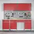 vidaXL Werkbank-Set mit Schubladen, 10-tlg., rot/grau, Holz und Stahl (3321477)