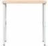 vidaXL Werkbank 100x60x(73-99,5)cm Eichenholz massiv