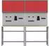 vidaXL Werkbank-Set 8-tlg. rot und grau, pulverbeschichteter Stahl (3321501)