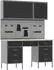 vidaXL Werkbank-Set 8-tlg. mit Stecktafel, schwarz/grau (3321458)