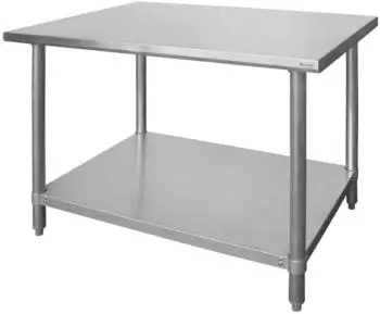 Hendi Budget Line Arbeitstisch mit Grundboden, Edelstahl, 1600x600x850mm (812471)