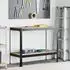vidaXL Werkbank schwarz 115x55x91cm, Sperrholz und Metall (42020128)