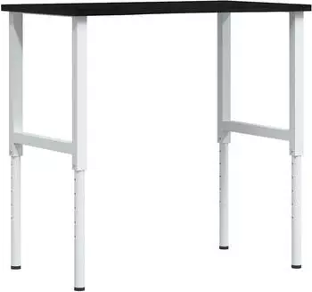 vidaXL Werkbank Massivholz Eiche dunkelbraun 100x60x(71,5-98)cm