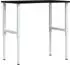vidaXL Werkbank Massivholz Eiche dunkelbraun 100x60x(71,5-98)cm