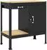 vidaXL Werkbank mit Schubladen, schwarz, 90x49x91cm (42020134)