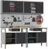 vidaXL Werkbank-Set 8-tlg., pulverbeschichteter Stahl, rot/grau (3321496)