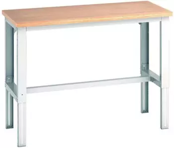 Bott Cubio Werkbank manuell höhenverstellbar, Buche-Multiplex, 1500x750x740-1140mm, RAL 7035 (41003118.16V)