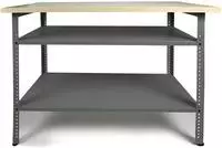 ONDIS24 Werkbank "Werkbank Nobbi Pro 120cm, Dunkelgrau" 1 tlg. tlg. gro&szlig;e, variabel