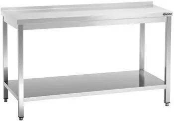 Bartscher Arbeitstisch 700, 1600mm breit, mit Aufkantung (308167)