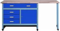 K&uuml;pper Werkbank Modell 12037, Breite 170 cm Farbe ultramarinblau