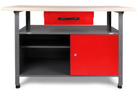 ONDIS24 Werkbank "Klaus" Set, h&ouml;henverstellbar, ca. 120 x 60 x 85 cm