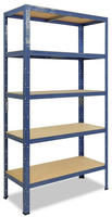 shelfplaza Schwerlastregal, Blau, Metall, Rechteckig, 100x180x45 cm, Freizeit,