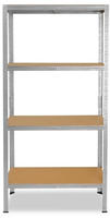 shelfplaza Schwerlastregal, Silber, Metall, Rechteckig, 100x200x50 cm, Freizeit,