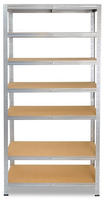 shelfplaza Schwerlastregal, Silber, Metall, Rechteckig, 75x200x30 cm, Freizeit,