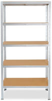 shelfplaza Schwerlastregal, Silber, Metall, Rechteckig, 100x180x30 cm, Freizeit,