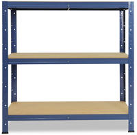 shelfplaza Schwerlastregal, Blau, Metall, Rechteckig, 100x100x50 cm, Freizeit,