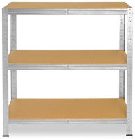 shelfplaza Schwerlastregal, Silber, Metall, Rechteckig, 23x100x30 cm, Freizeit,
