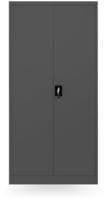 Jan Nowak Mehrzweckschrank, Anthrazit, Metall, 90x185x45 cm, Schlafzimmer,