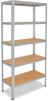 Shelfplaza Home Steckregal 5 Fachböden 2000 x 800 x 400 mm